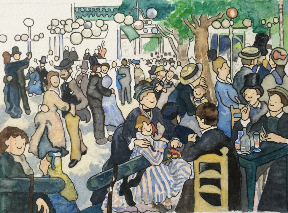 After Renoir, Bal du Moulin de la Galette (1876)